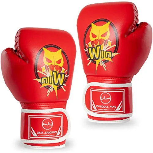 WIIDALSS Kids Boxing Gloves, Boxing Gloves for Kids 5-12, Youth Boxing Gloves for Punching Bag Kickboxing Muay Thai