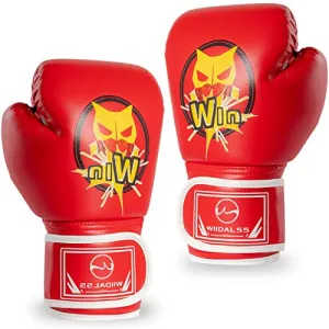 WIIDALSS Kids Boxing Gloves, Boxing Gloves for Kids 5-12, Youth Boxing Gloves for Punching Bag Kickboxing Muay Thai