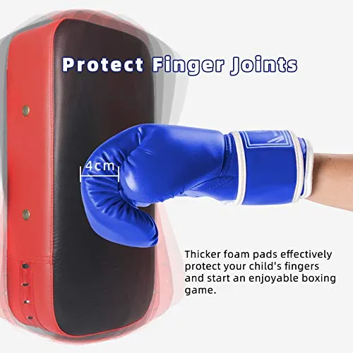 WIIDALSS Kids Boxing Gloves, PU Kids Sparring Training Boxing Gloves