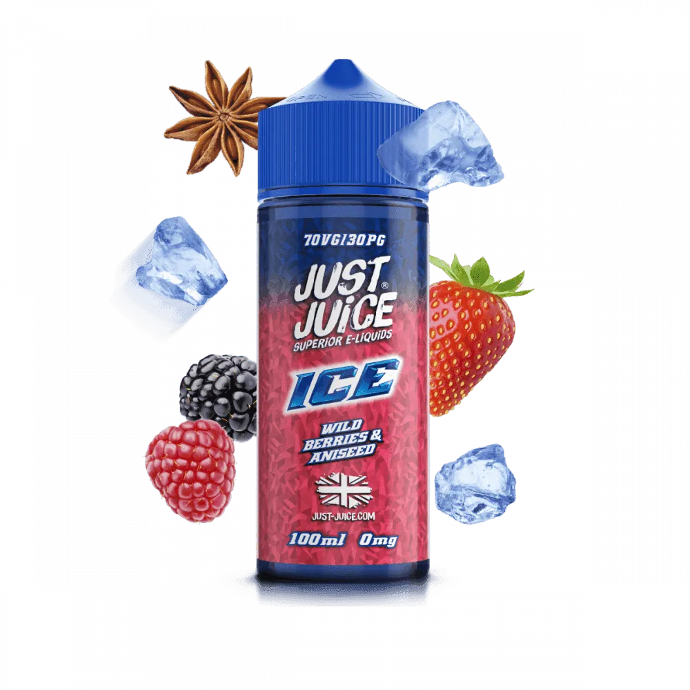 WILD BERRIES & ANISEED ICE 100ML SHORT FILL E-LIQUID BY JUST JUICE