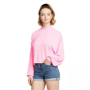 Wild Fable Women's Lightweight Mock Turtleneck Cropped Sweatshirt