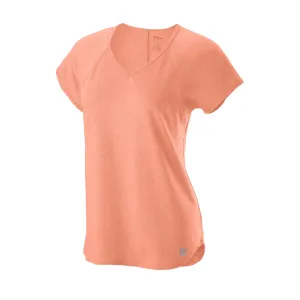 Wilson Women's Training V-Neck Tee (Papaya Punch)