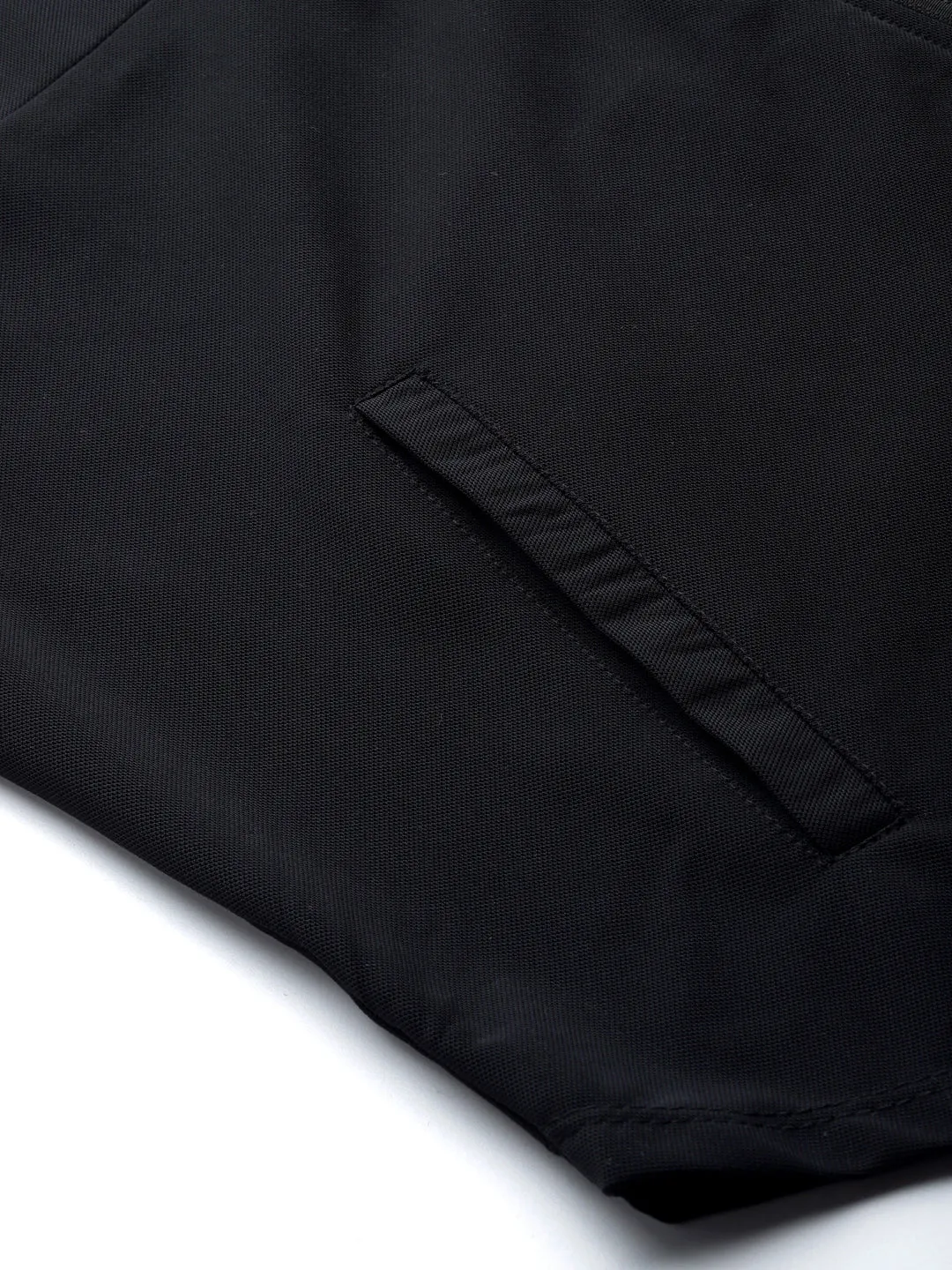 Women's Black Solid Lightweight Hooded Training Jacket