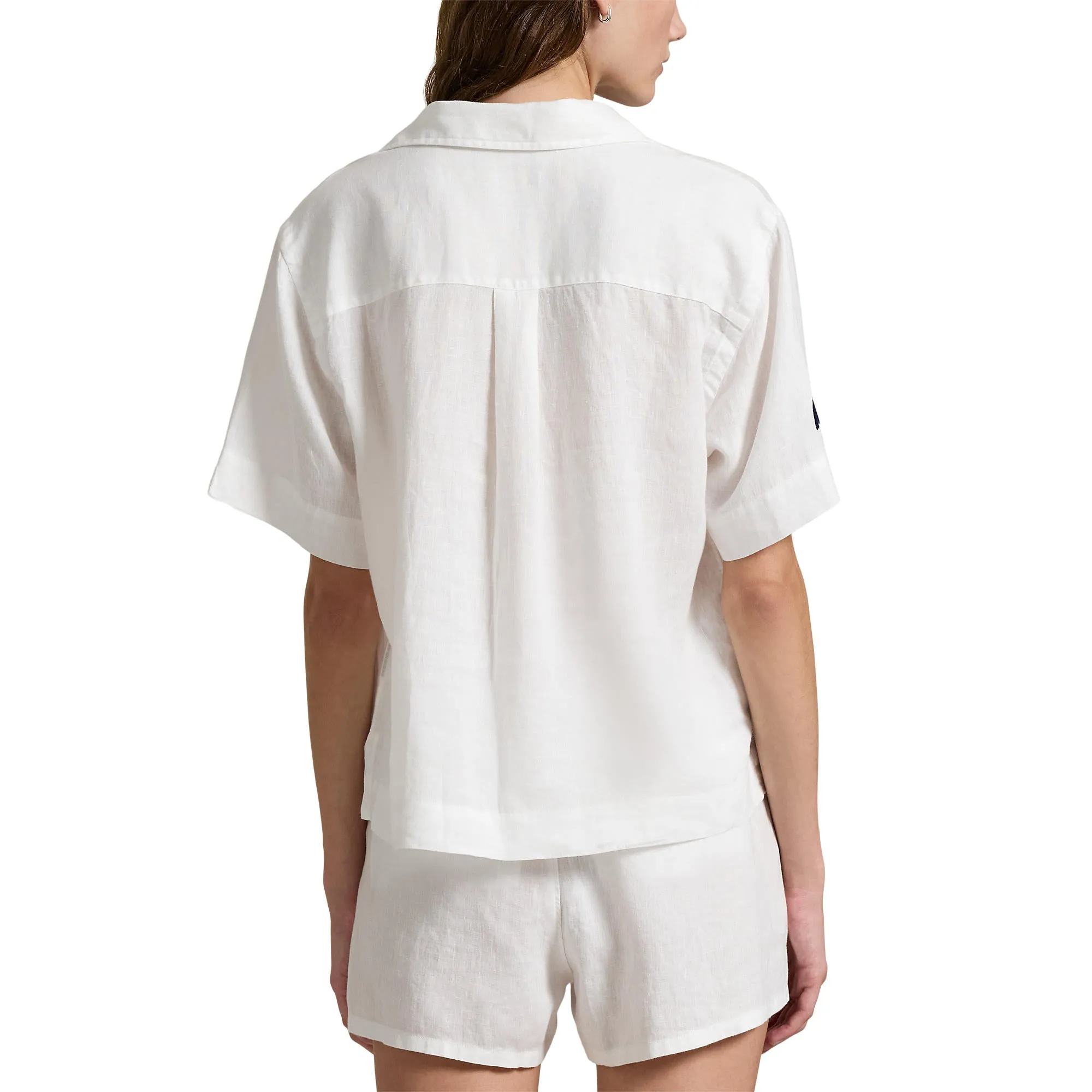 Women's Cropped Linen Shirt