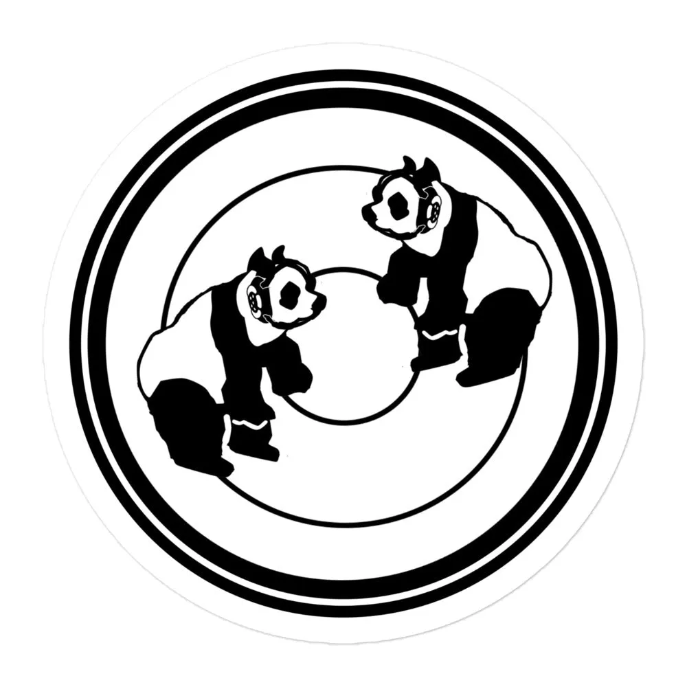 Wrestling Pando Commando Bubble-free stickers