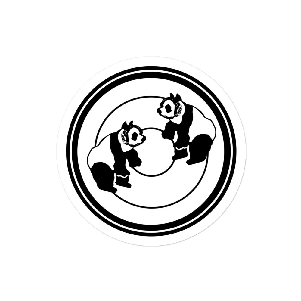Wrestling Pando Commando Bubble-free stickers