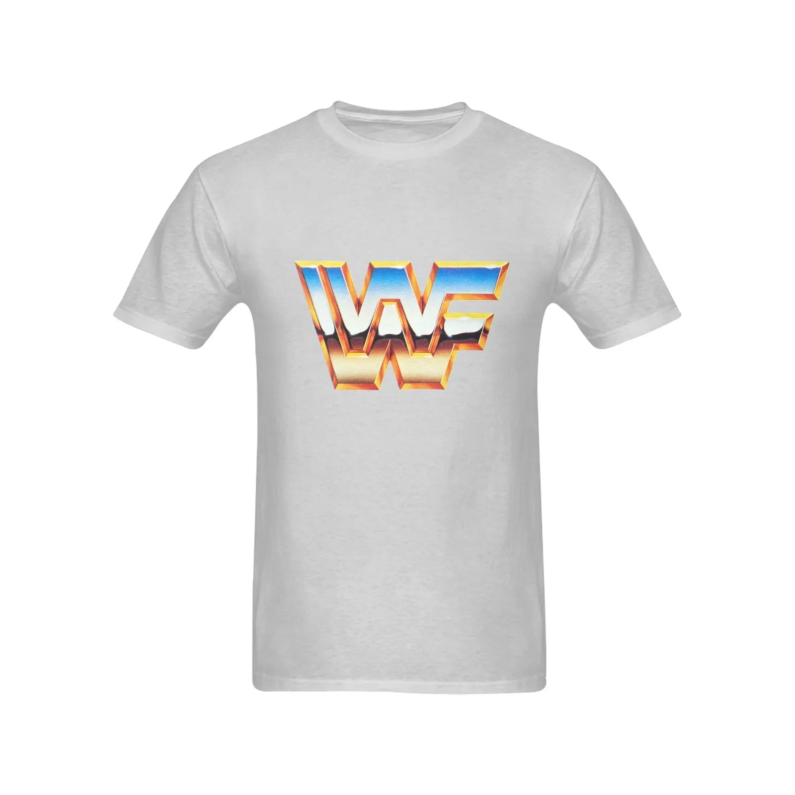 WWF World Wrestling Federation Logo Men's T-shirt 100% Cotton