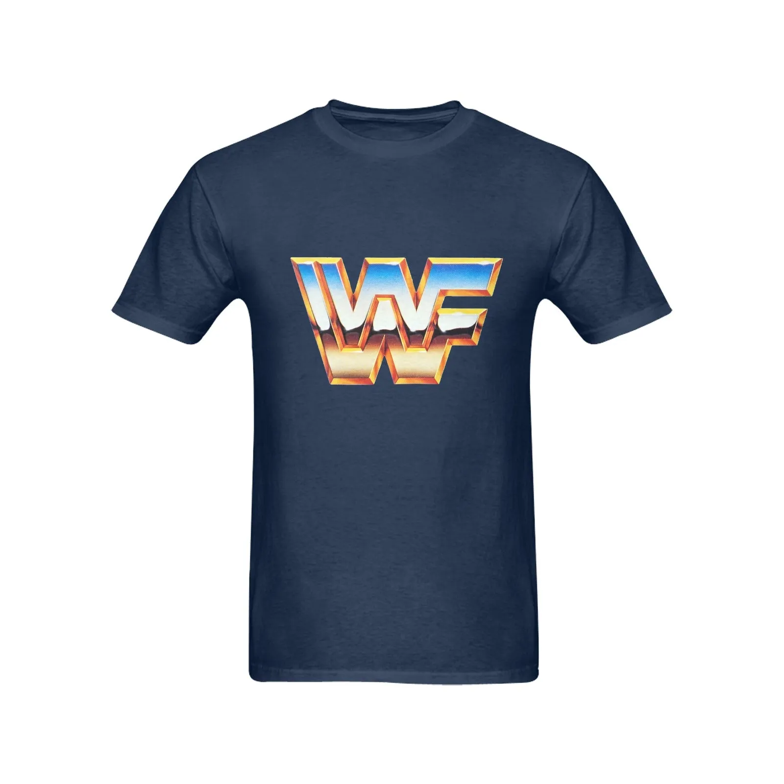 WWF World Wrestling Federation Logo Men's T-shirt 100% Cotton