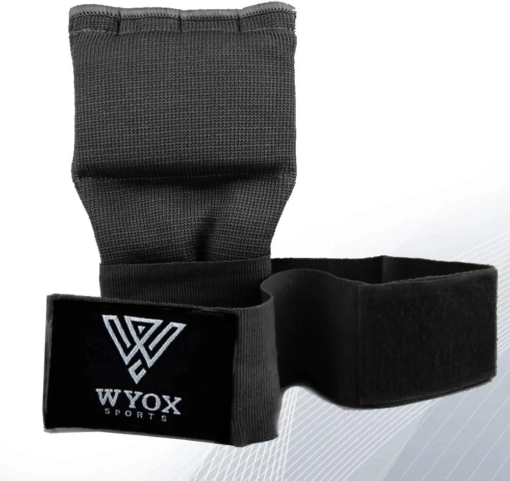 WYOX Boxing Hand Wraps Gel Knuckle Padded Inner Elastic Quick Wraps Fist Protection Boxing Gloves for Women Men