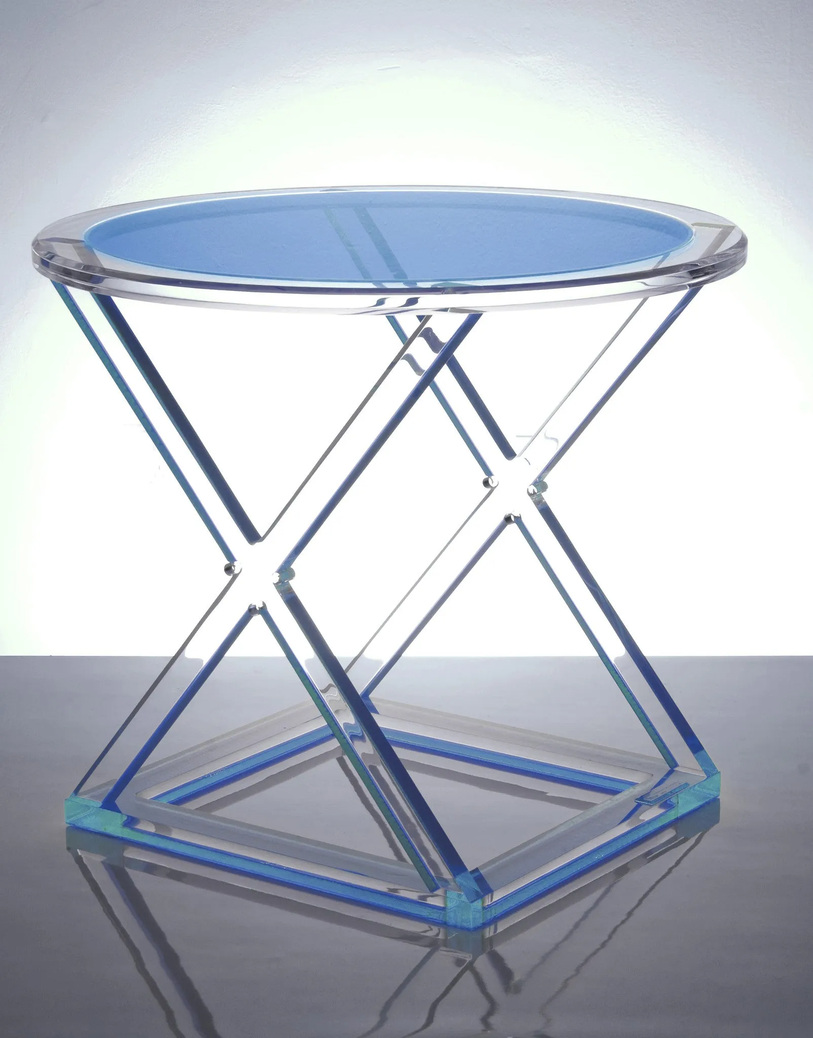 XOXO Occasional Side Table in Lagoon