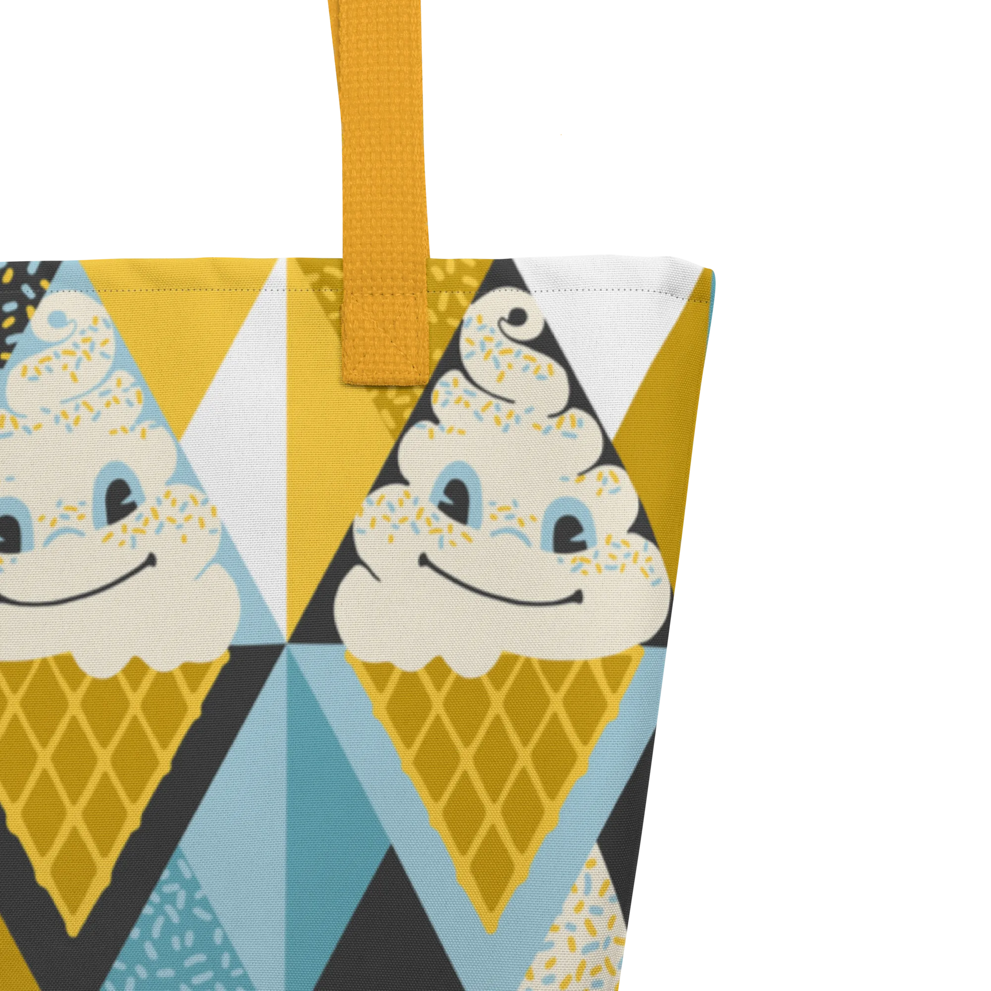 You, Me, and Ice Cream | Large Tote Bag