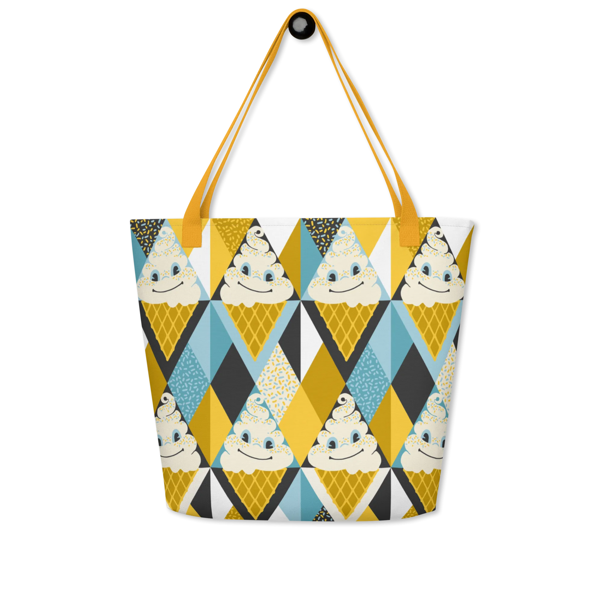 You, Me, and Ice Cream | Large Tote Bag