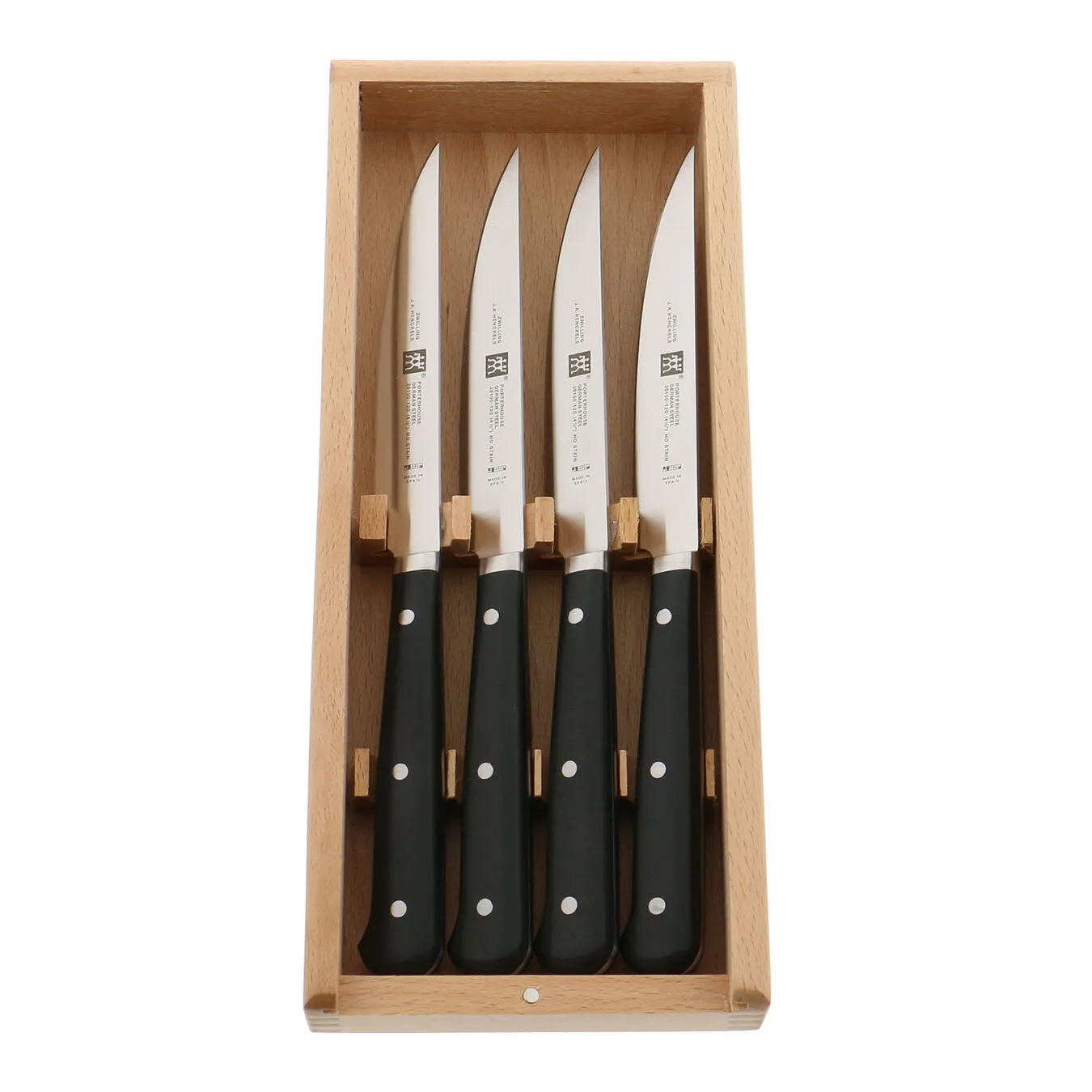 Zwilling - 4-PC STEAK KNIFE SET IN BEECHWOOD BOX